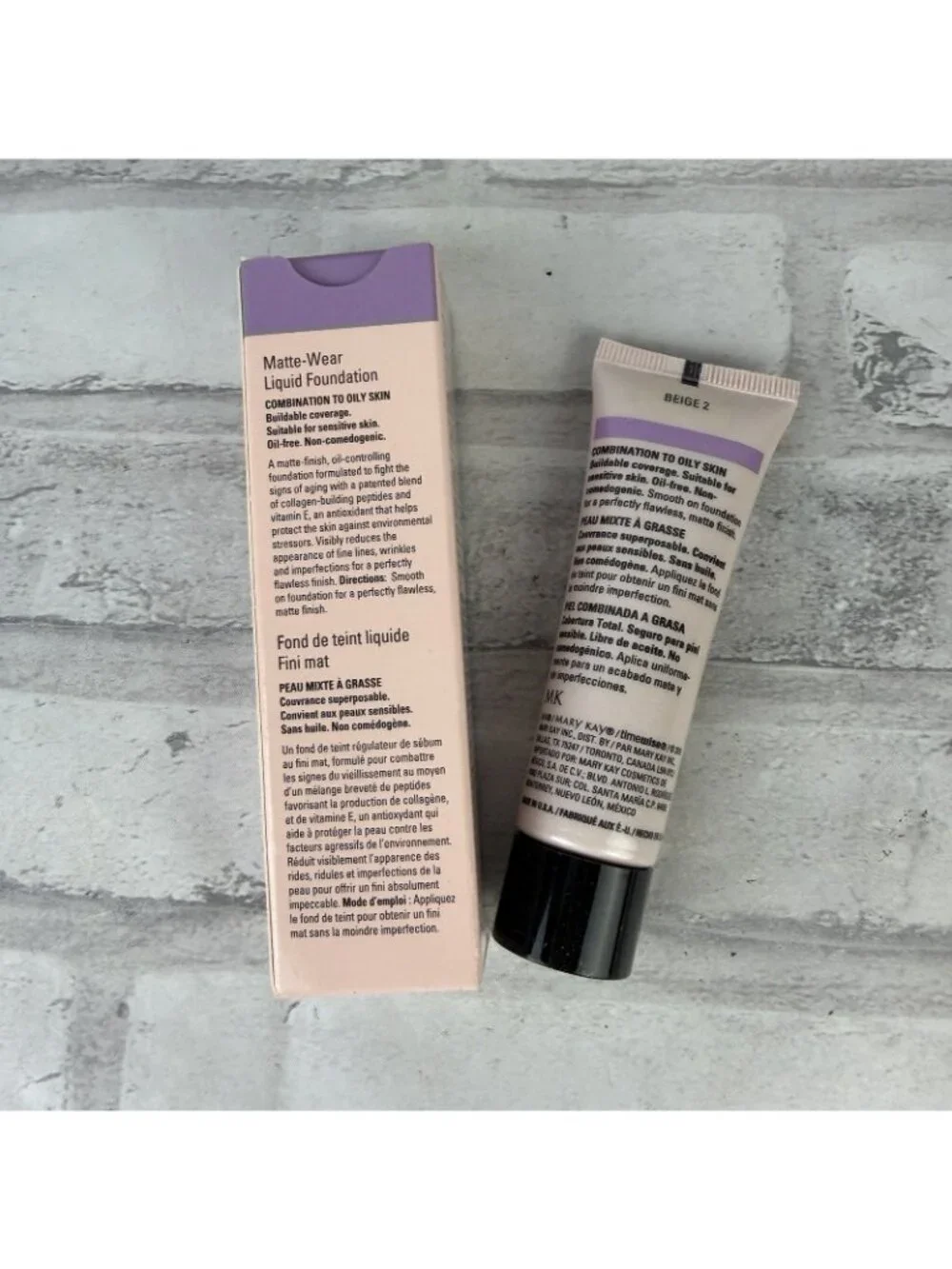 Mary Kay 038758 Beige 2 Timewise Matte Liquid Foundation 1oz Combo To Oily NOS